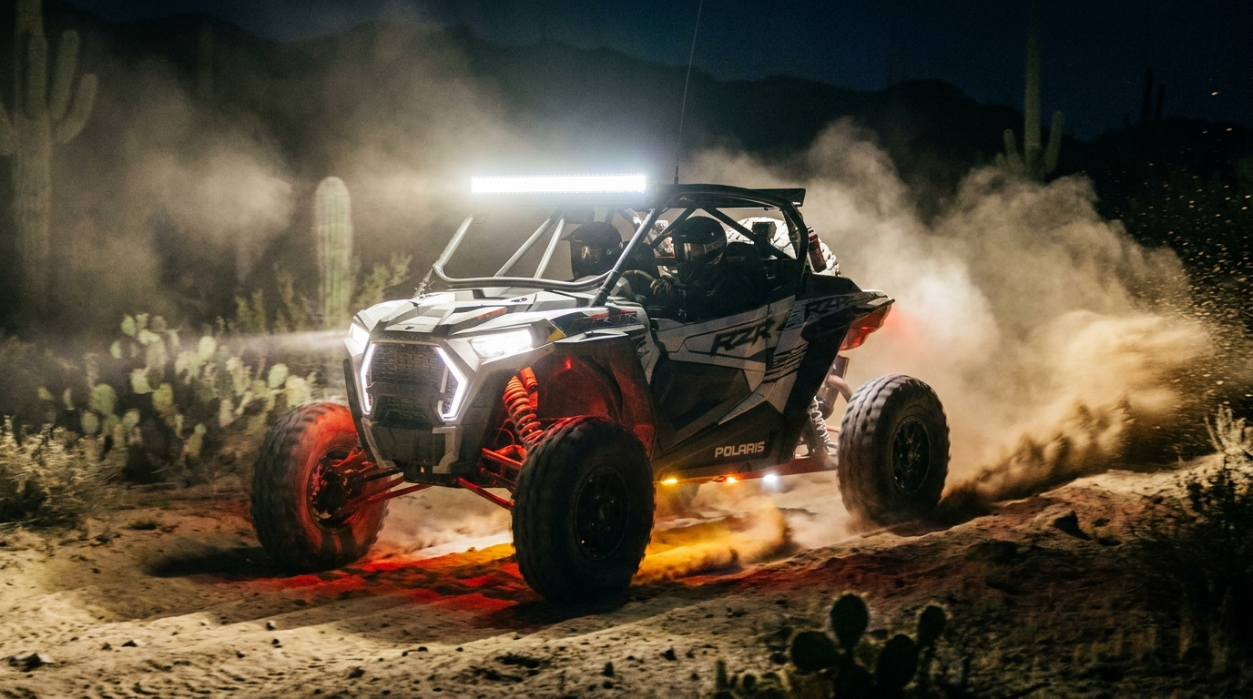 Polaris RZR with LED lights